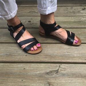 Franco Sarto black sandals